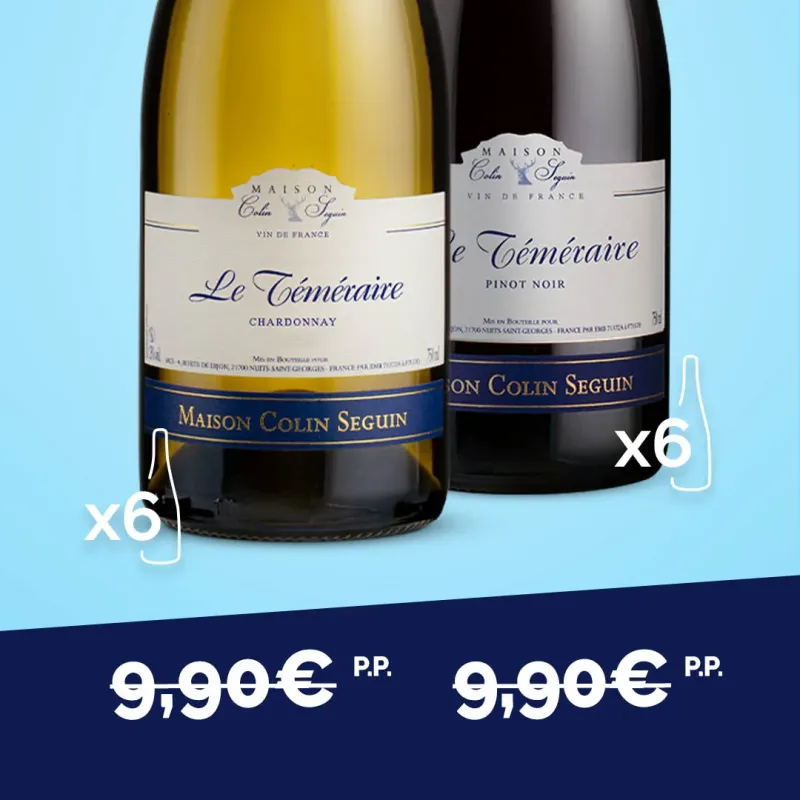 OFFRE 1+1 VDF LE TEMERAIRE CHARDONNAY + PINOT NOIR